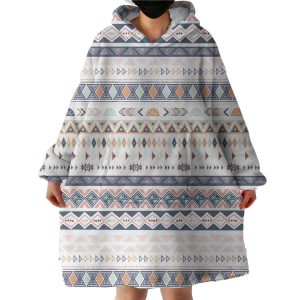 Colorful Line Pattern Hoodie Wearable Blanket WB0823