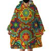 Colorful Patterns Hoodie Wearable Blanket WB1519