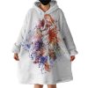 Colorful Spray Jumpman Basketball Hoodie Wearable Blanket WB0635