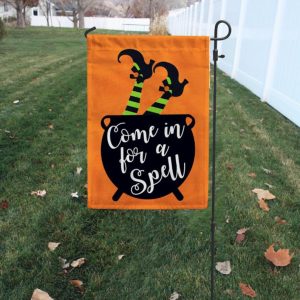 Come In For A Spell Halloween Holiday Witches Home & Personalized Garden Flag House Flag Double Sided Home Design Outdoor Porch
