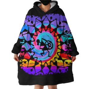 Communal Dance Hoodie Wearable Blanket WB1555