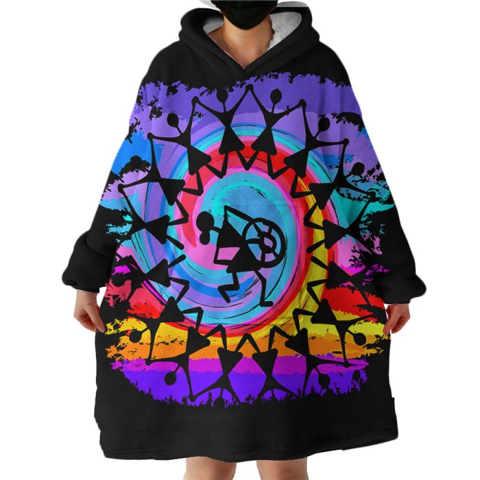 Communal Dance Hoodie Wearable Blanket WB1555