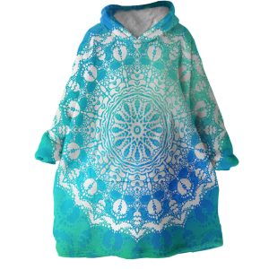 Concentric Design Hoodie Wearable Blanket WB1070 1