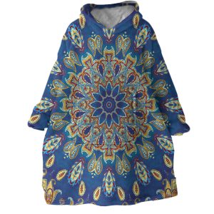 Concentric Design Hoodie Wearable Blanket WB1807 1