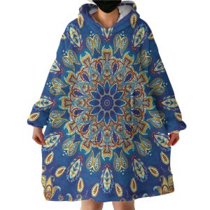 Concentric Design Hoodie Wearable Blanket WB1807
