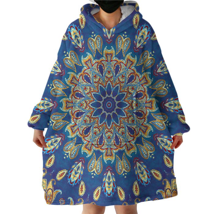 Concentric Design Hoodie Wearable Blanket WB1807