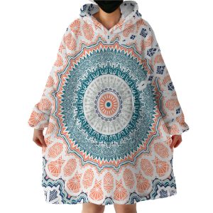 Concentric Design Hoodie Wearable Blanket WB1957