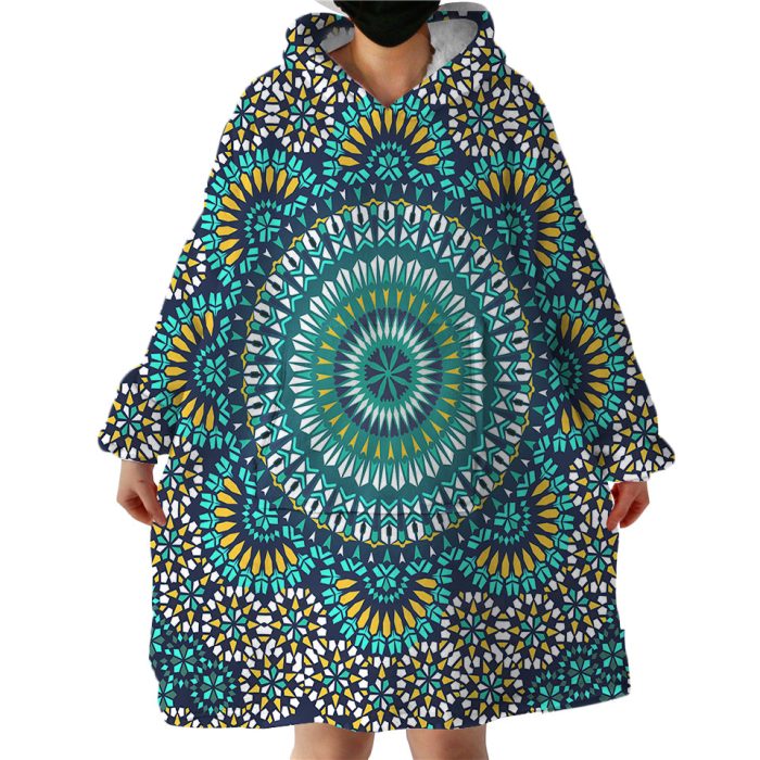 Concentric Patterns Hoodie Wearable Blanket WB1652