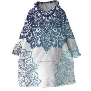 Cool Mandala Hoodie Wearable Blanket WB0416 1