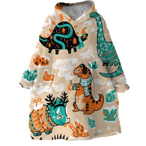 Cozy Dino Hoodie Wearable Blanket WB0025 1