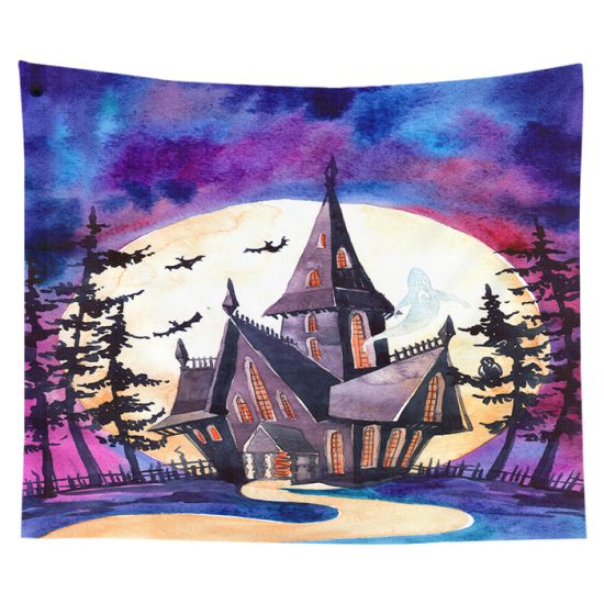 Customized Halloween Tapestry Pumpkin Tapestry Background Cloth Bedroom Wall Decor 16