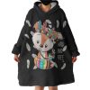 Cute Cartoon Aztec Fox - Wild & Free Hoodie Wearable Blanket WB0362