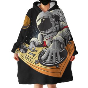 DJ Astronaut Hoodie Wearable Blanket WB1312