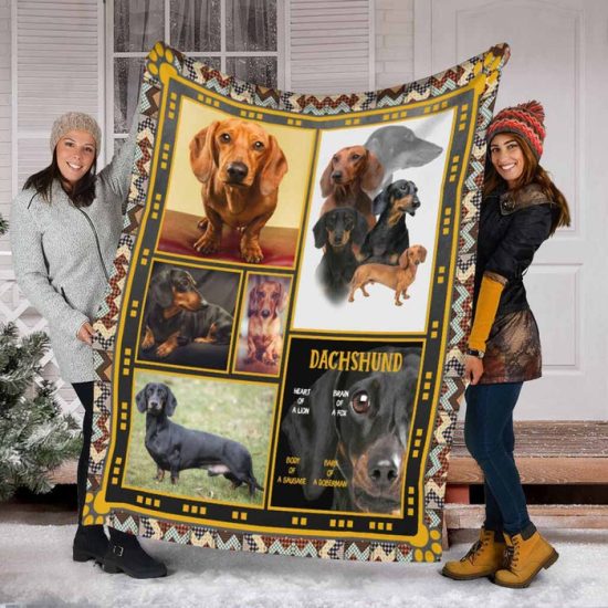 Dachshund Blanket Sherpa Blanket Fleece Blanket Birthday Gift Anniversary Gift Dog Blanket 2 1