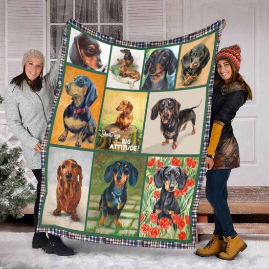 Dachshund Blanket - Sherpa Blanket Fleece Blanket Birthday Gift For Dog Lover Dog Blanket