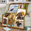 Dachshunds Blanket - Sherpa Blanket Fleece Blanket Birthday Gift Dog Blanket