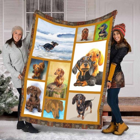 Dachshunds Blanket Sherpa Blanket Fleece Blanket Birthday Gift Dog Blanket 2