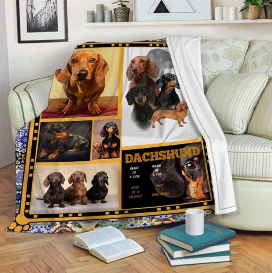 Dachshunds Blanket Sherpa Blanket Fleece Blanket Birthday Gift For Dog Lover Dog Blanket 1