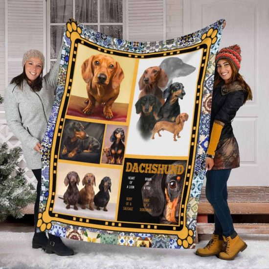 Dachshunds Blanket Sherpa Blanket Fleece Blanket Birthday Gift For Dog Lover Dog Blanket 2
