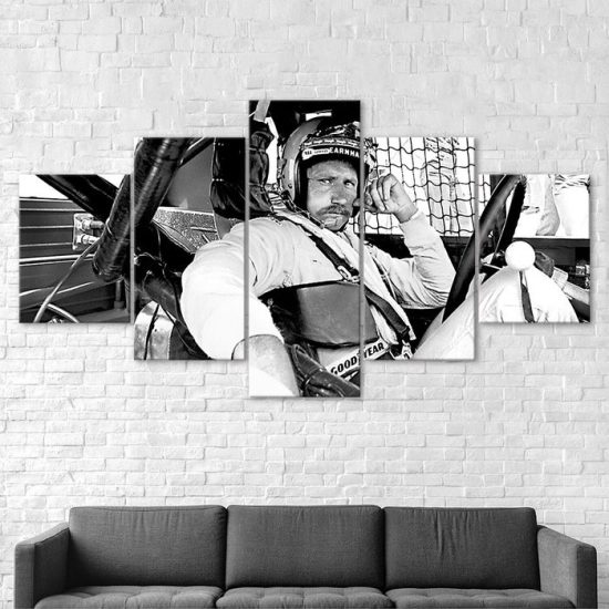 Dale Earnhardt Nascar American Race Car Driver Canvas 5 Piece Five Panel Print Modern Wall Art Poster Wall Art Decor 2