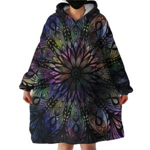 Darken Mandala Hoodie Wearable Blanket WB1452