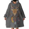 Deer Dream Catcher Hoodie Wearable Blanket WB1107