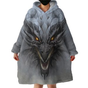 Demonic Dragon Hoodie Wearable Blanket WB0871
