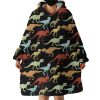 Dino Themed Hoodie Wearable Blanket WB0102
