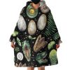 Dino Themed Hoodie Wearable Blanket WB1854
