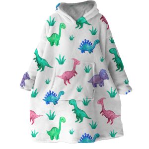 Dino Toy Hoodie Wearable Blanket WB1751 1