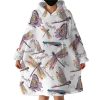 Dragonflies Hoodie Wearable Blanket WB0026