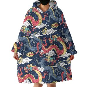 Dragons Hoodie Wearable Blanket WB1570