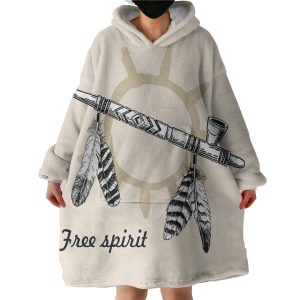 Dream Catcher Pipe Hoodie Wearable Blanket WB0802