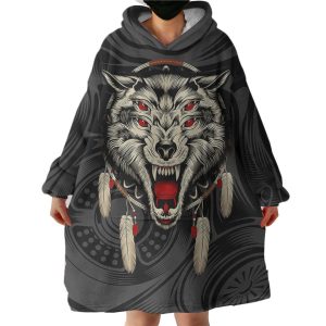 Dreamcatcher Wolf Hoodie Wearable Blanket WB1021