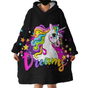 Dreamy Unicorn Hoodie Wearable Blanket WB1817