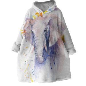 Elephant Hoodie Wearable Blanket WB1163 1