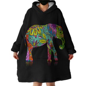 Elephant Hoodie Wearable Blanket WB1457