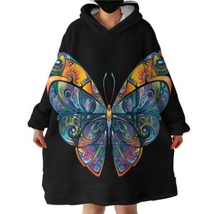 Exotic Butterfly Hoodie Wearable Blanket WB1982
