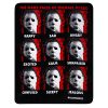 Faces of Michael Myers Fleece Blanket - Halloween