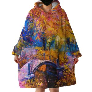 Fall Forest Hoodie Wearable Blanket WB1355
