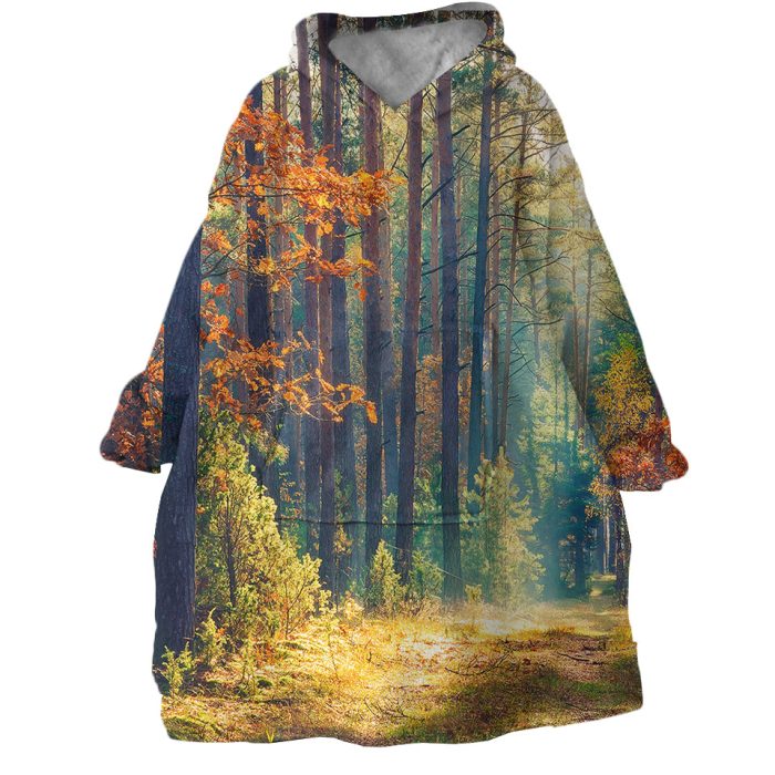 Fall Forest Hoodie Wearable Blanket WB1498 1
