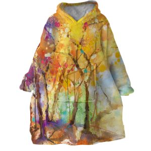 Fall Forest Hoodie Wearable Blanket WB1841 1
