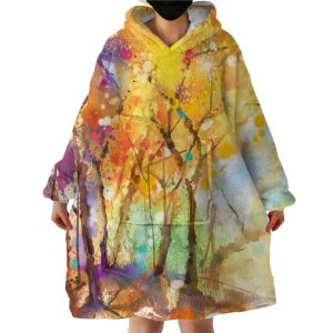 Fall Forest Hoodie Wearable Blanket WB1841