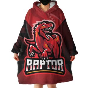 Fire Dinosaur Hoodie Wearable Blanket WB0763