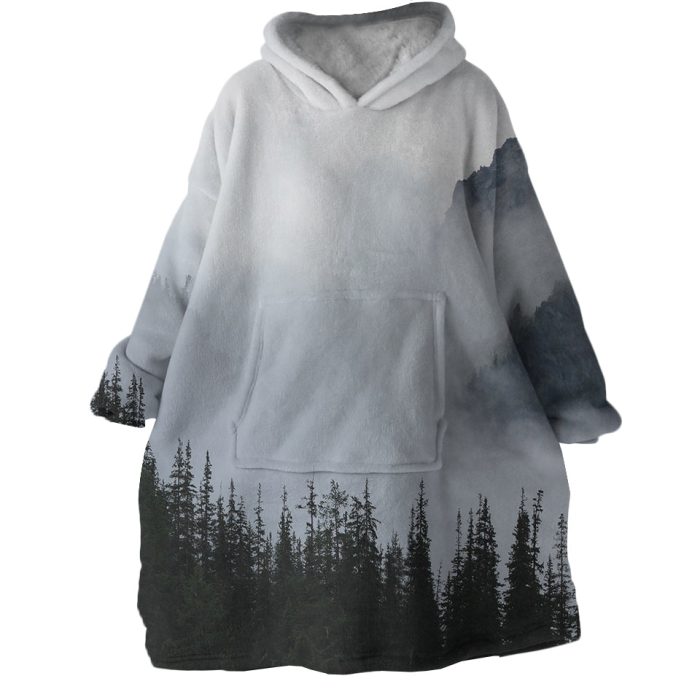 Foggy Mountain Hoodie Wearable Blanket WB0048 1