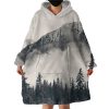 Foggy Mountain Hoodie Wearable Blanket WB1691