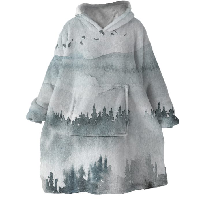 Foggy Mountain Hoodie Wearable Blanket WB1849 1