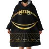 Football Pitch Hoodie Wearable Blanket WB1546