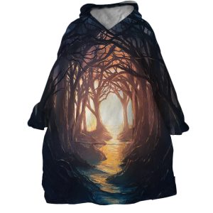 Forest Entrance Hoodie Wearable Blanket WB2068 1