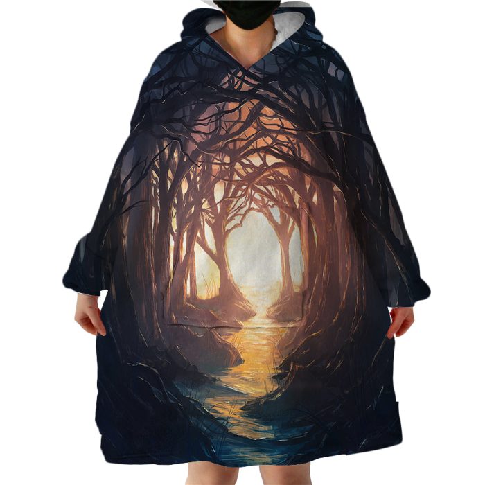Forest Entrance Hoodie Wearable Blanket WB2068